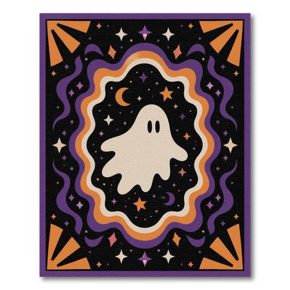 Spooky Ghost Halloween Area Rug