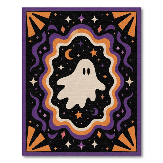 Spooky Ghost Halloween Area Rug