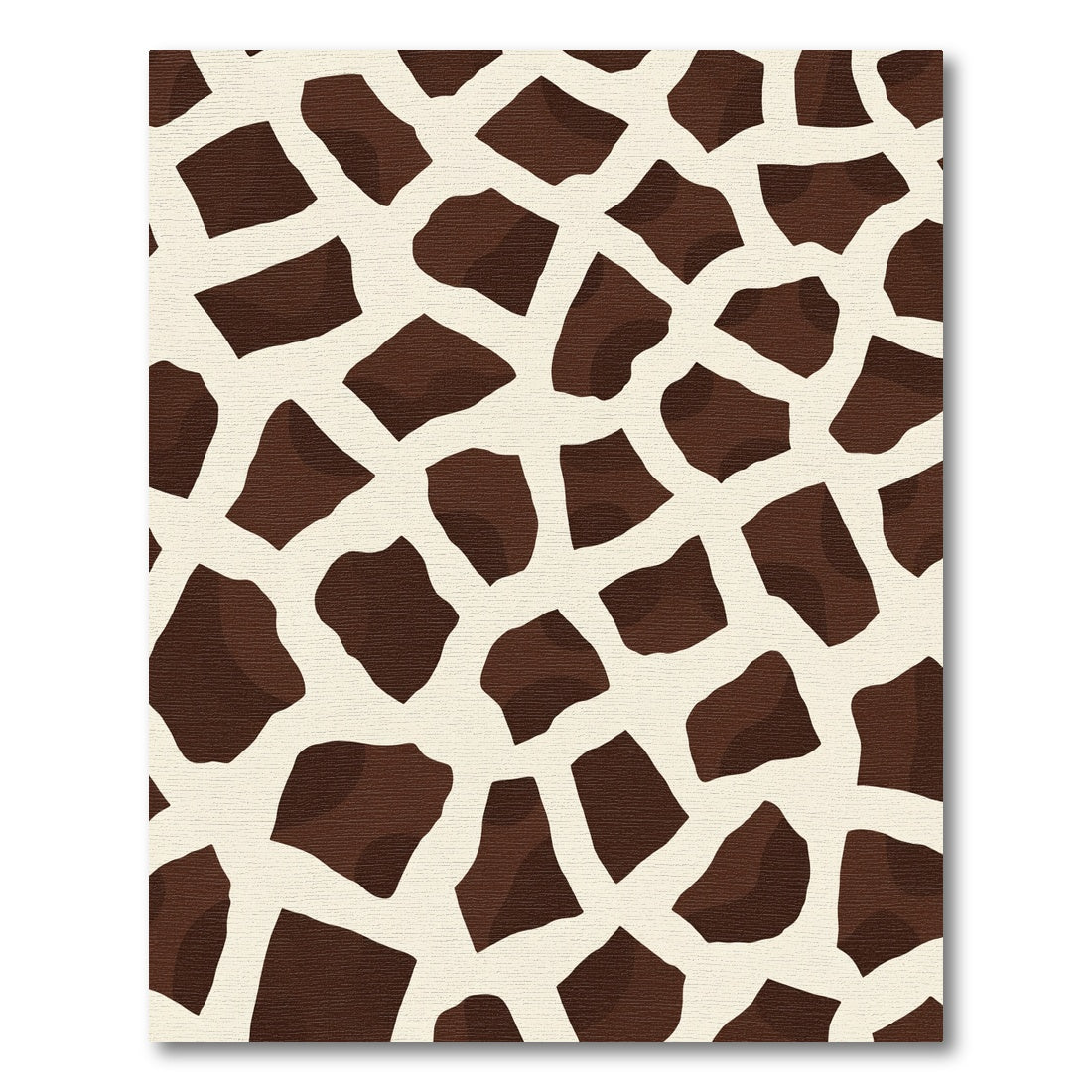 Brown White Abstract Animal Spots Rug