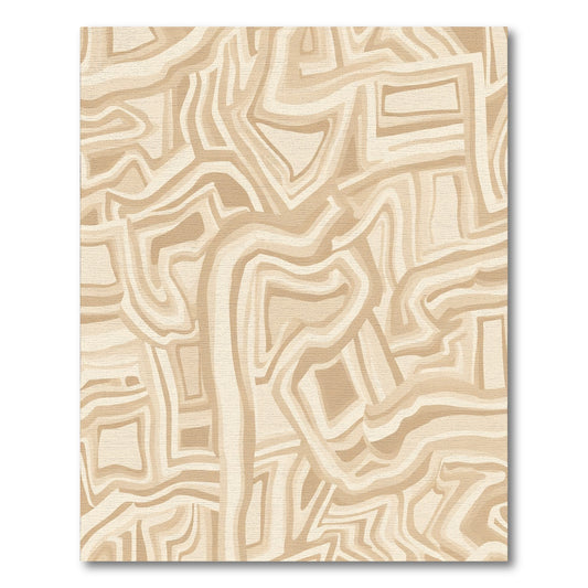 Earthy Toned Organic Abstraction Rug