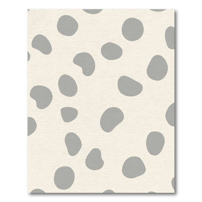Cream Gray Blob Scatter Rug