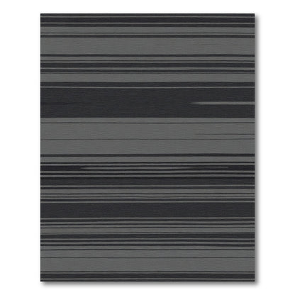 Minimalist Gray Horizontal Barre Textures Rug