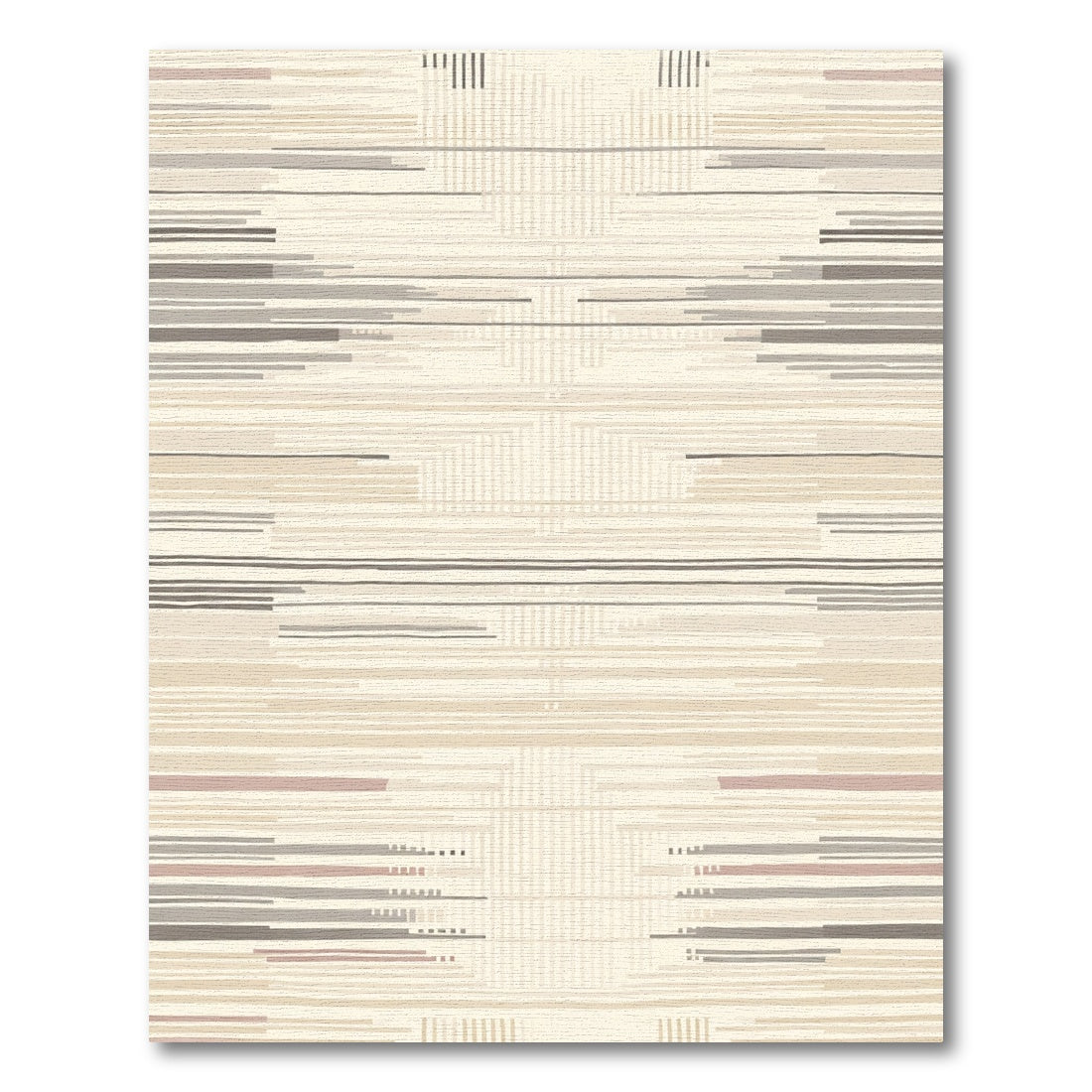 Earthy Tone Abstract Line Rug