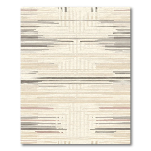 Earthy Tone Abstract Line Rug