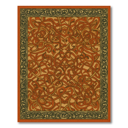 Red Heritage Knot Area Rug