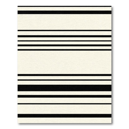 Cream and Black Striped Harmony Rug
