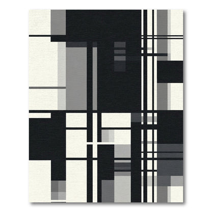 Monochromatic Geometric Overlap Composition Rug
