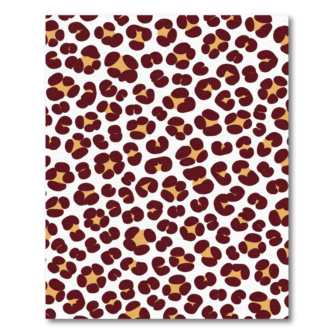 Bold Crimson Leopard Spots Rug