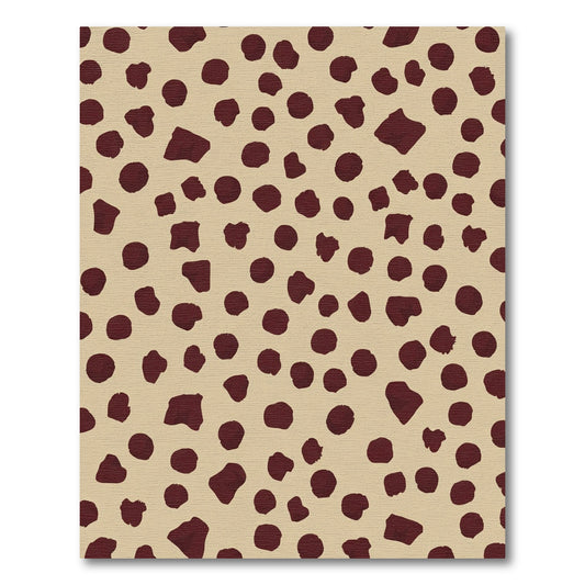 Crimson Scatter Spot Field Rug