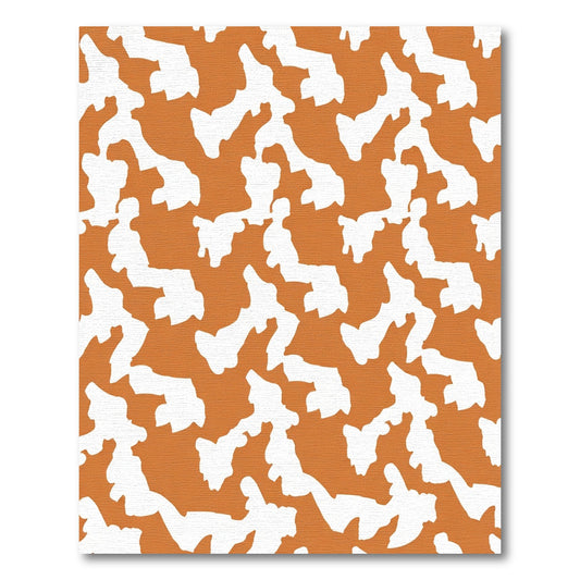 Slightly Irregular Amber Animal Spots Rug
