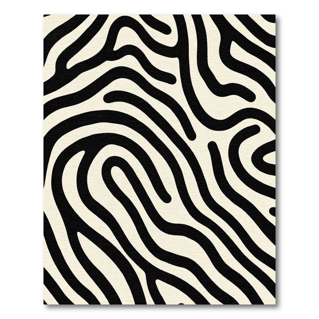 Natural Black Organic Wave Rug