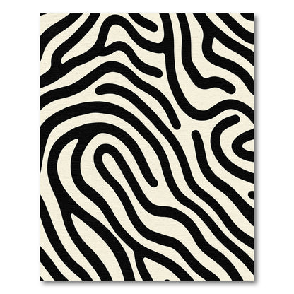Natural Black Organic Wave Rug