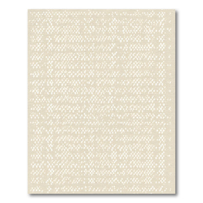 Beige Distressed Dot Dash Rug