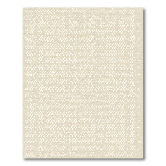 Beige Distressed Dot Dash Rug
