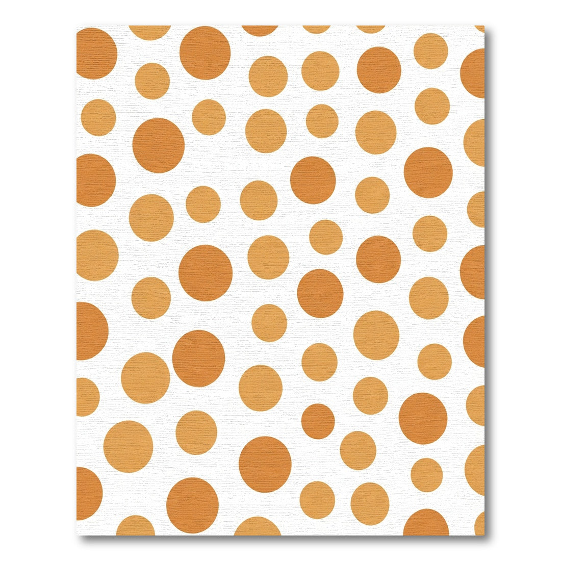 Orange Golden Dot Scatter Rug