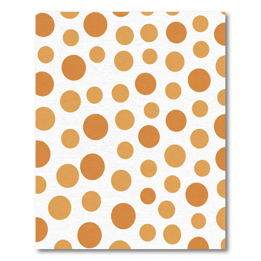 Orange Golden Dot Scatter Rug