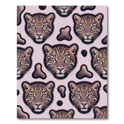 Leopard Head Spots Pattern Rug