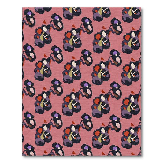 Whimsical Amorphous Floral Cluster Rug