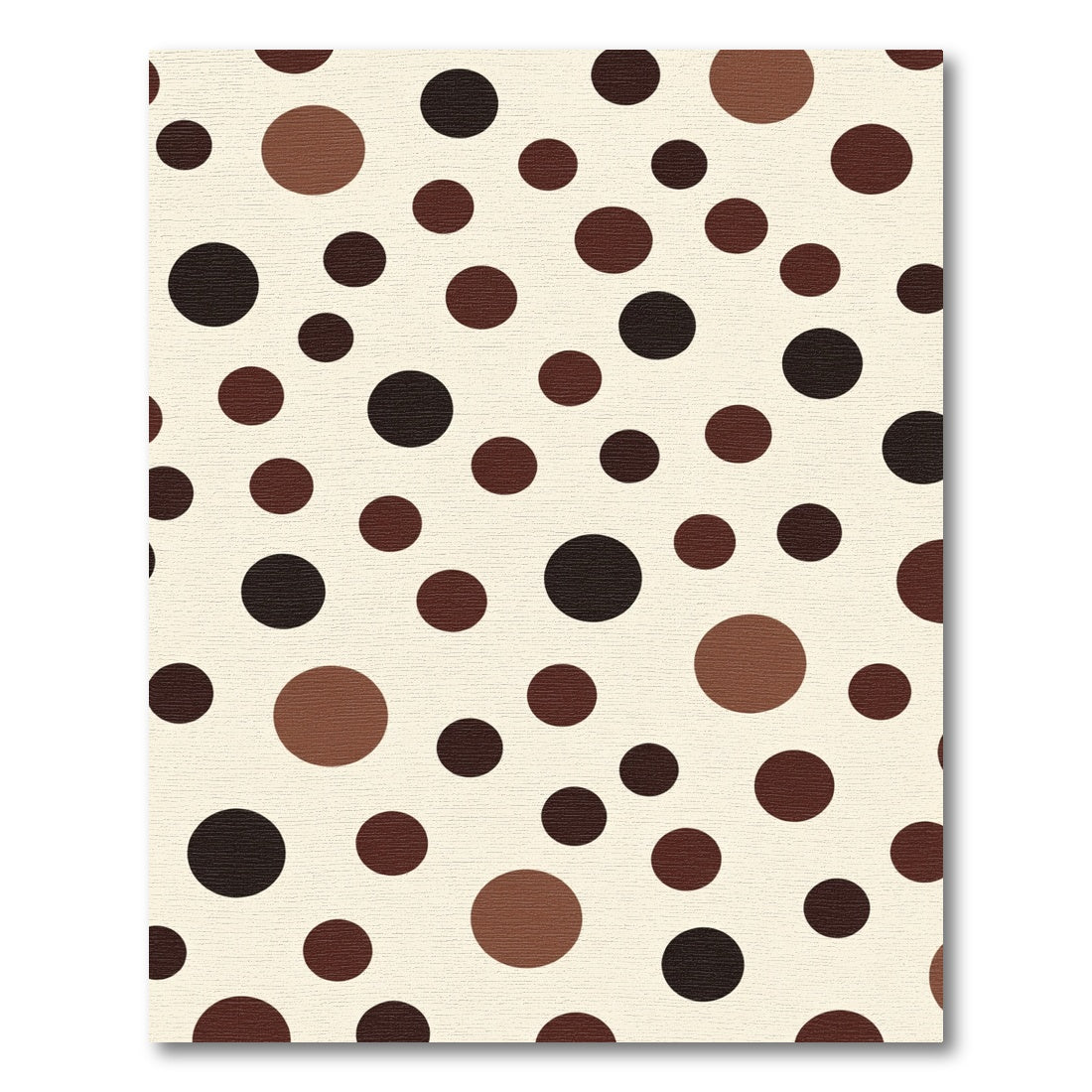 Brown Chocolate Polka Dot Circles Rug