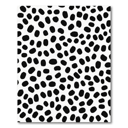 Bold Black Spotted Contemporary Rug