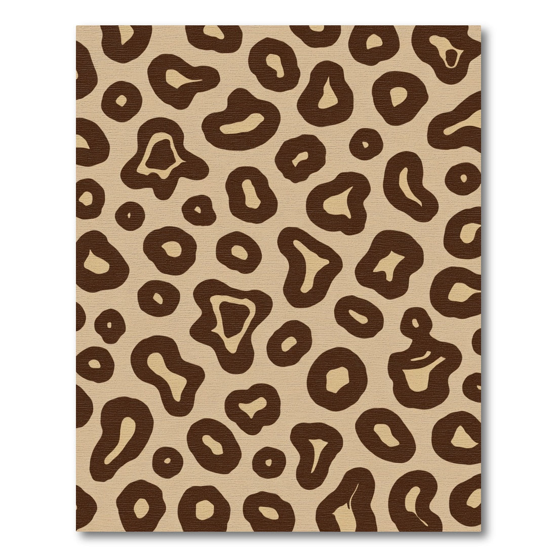 Brown Tan Leopard Spots Rug