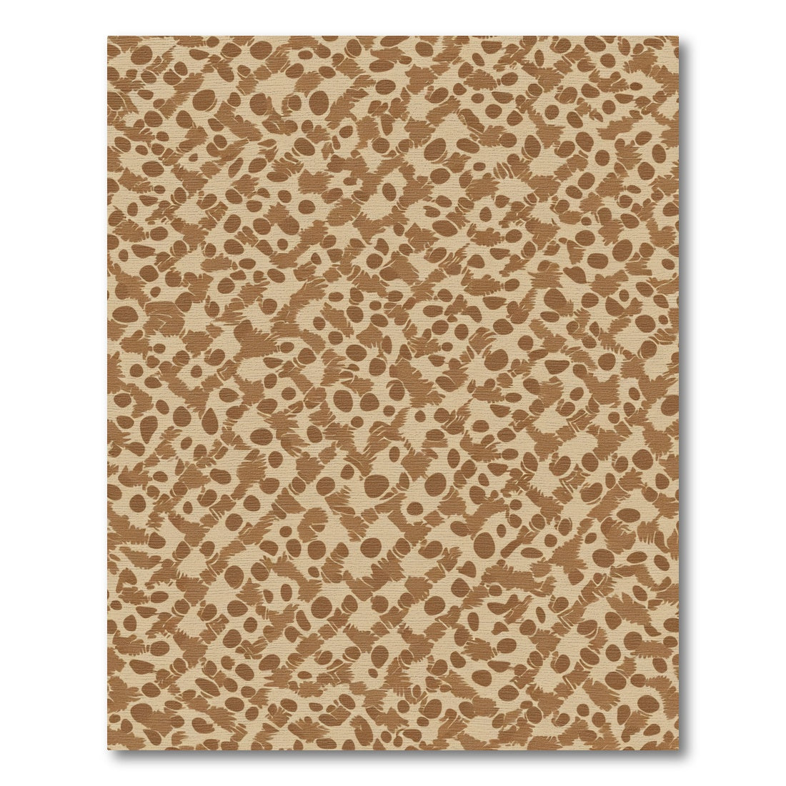 Brown Speckled Camouflage Abstract Rug