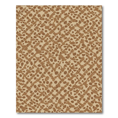Brown Speckled Camouflage Abstract Rug