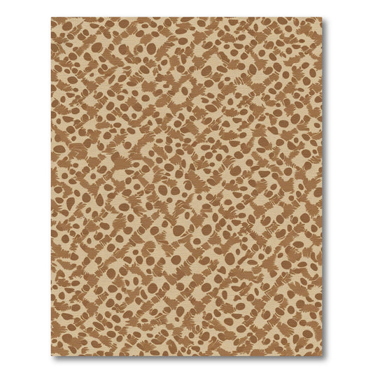 Brown Speckled Camouflage Abstract Rug