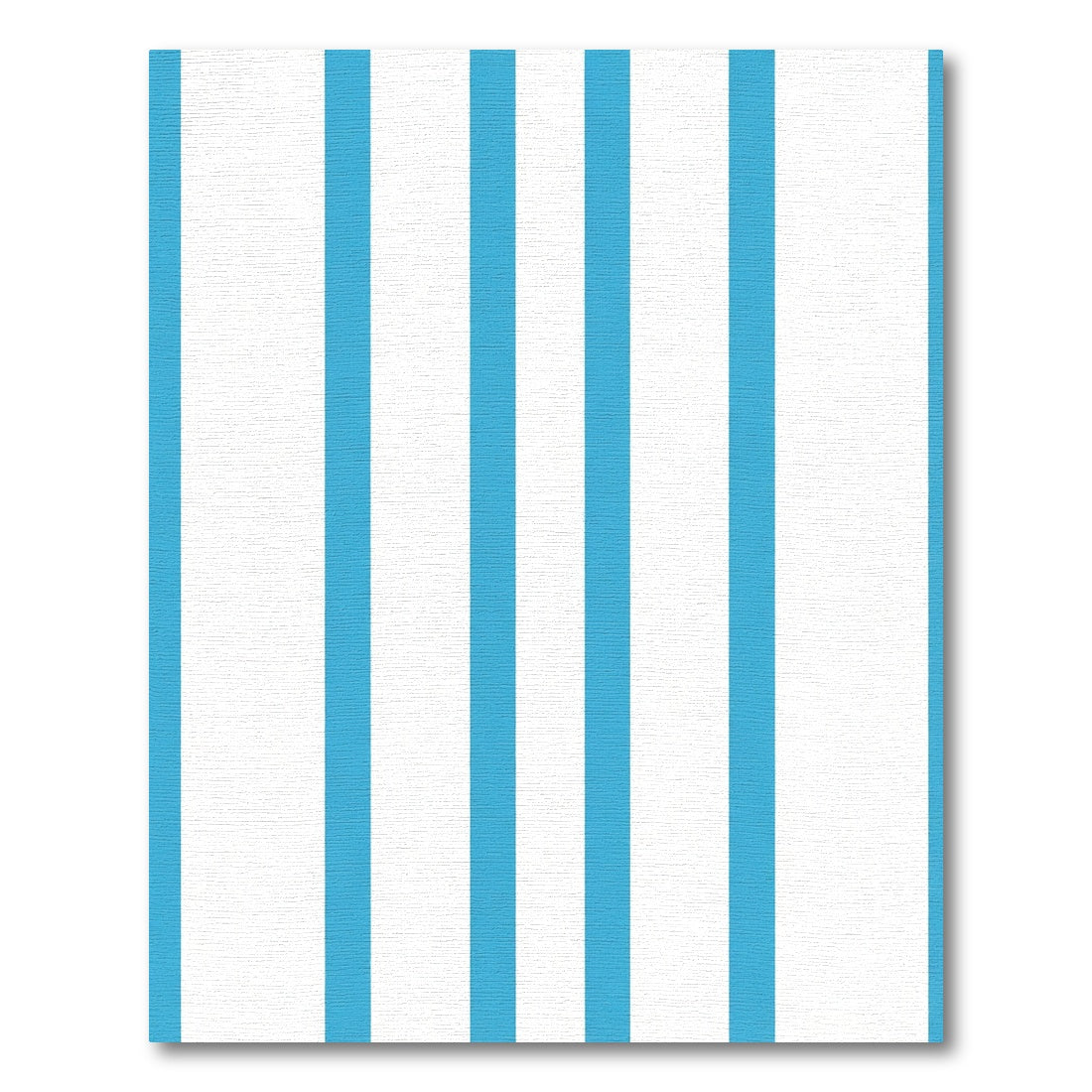 Bright Blue White Vertical Stripes Rug