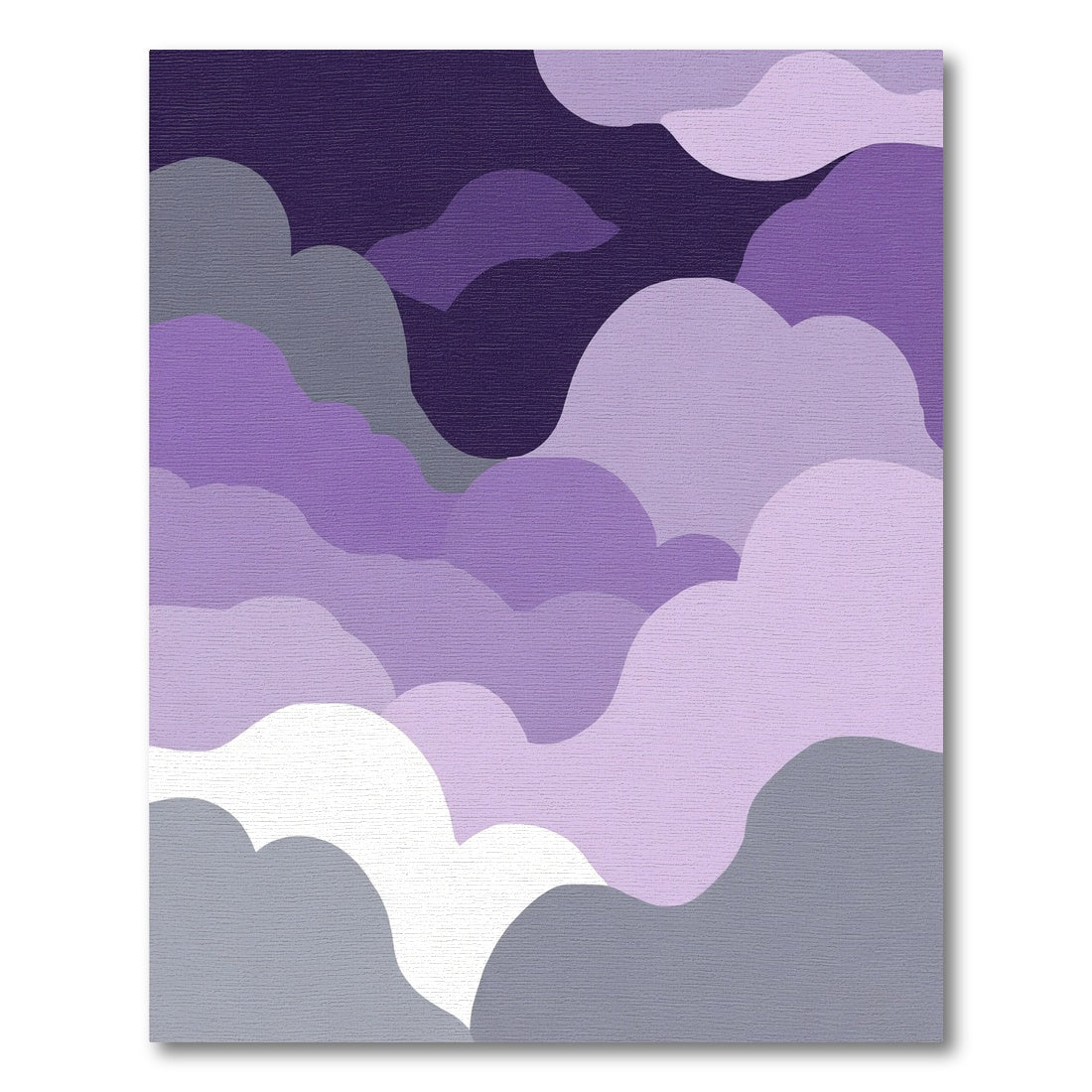 Lavender Cloudscape Abstract Gradient Rug