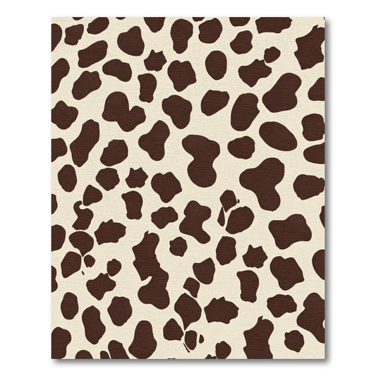 Cream and Brown Spotty Pattern Rug