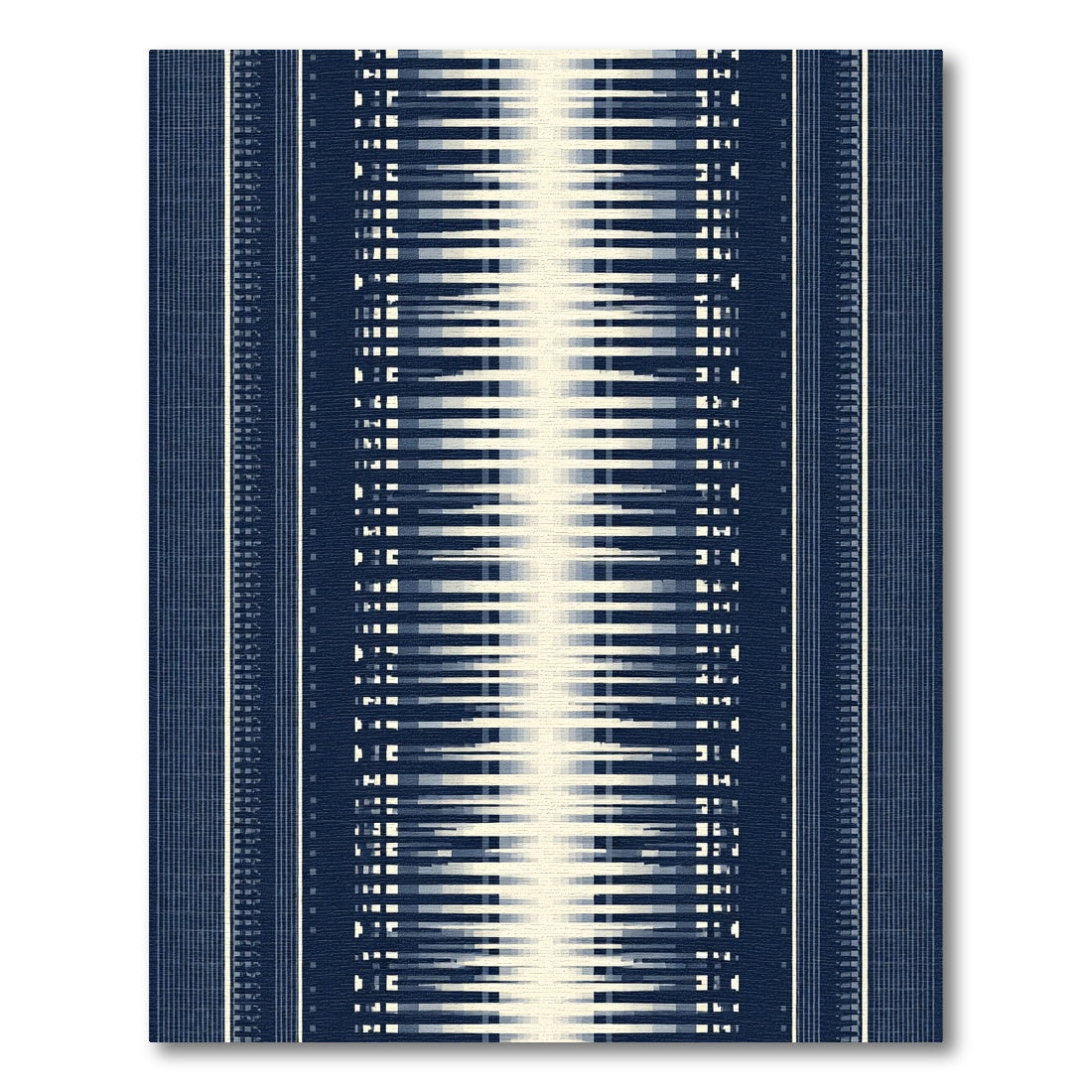 Bold Indigo Gradient Stripe Rug