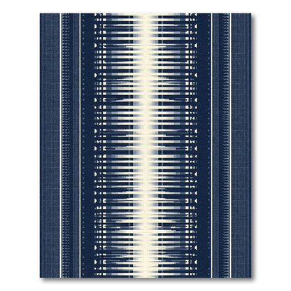 Bold Indigo Gradient Stripe Rug