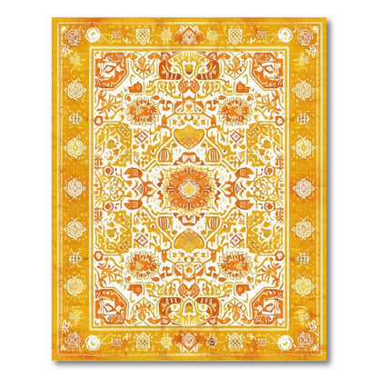 Yellow Traditional Persian Area Rug