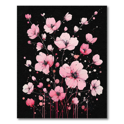 Pink Floral Vintage Washable No. 21 Area Rug