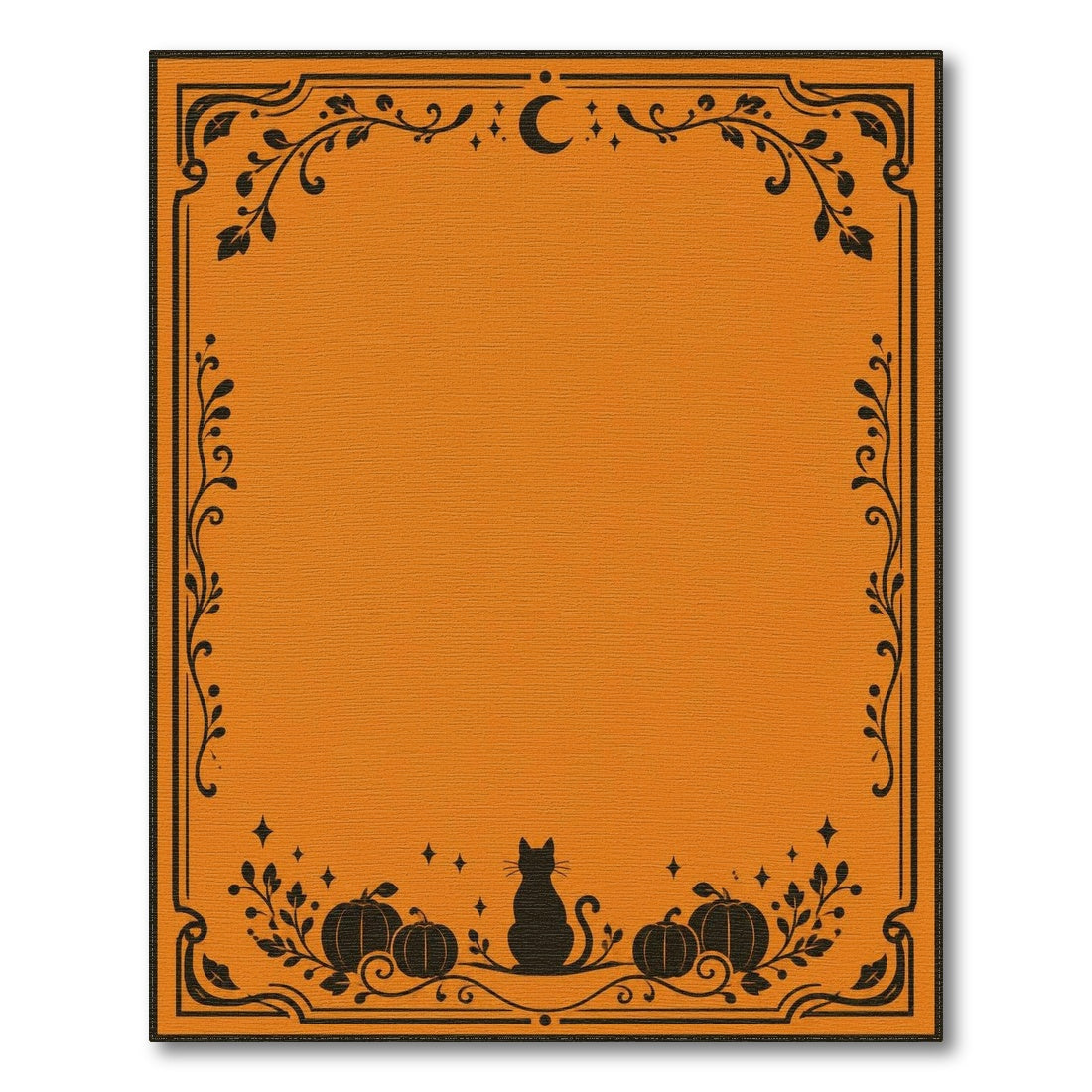 Orange Cat Pumpkin Washable Area Rug