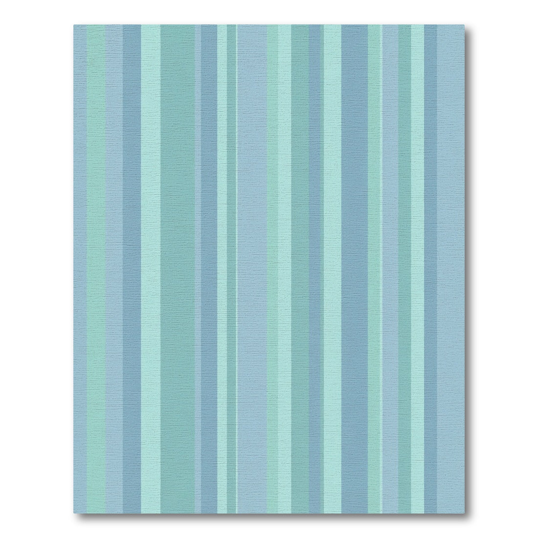 Cool Tone Vertical Stripe Rug