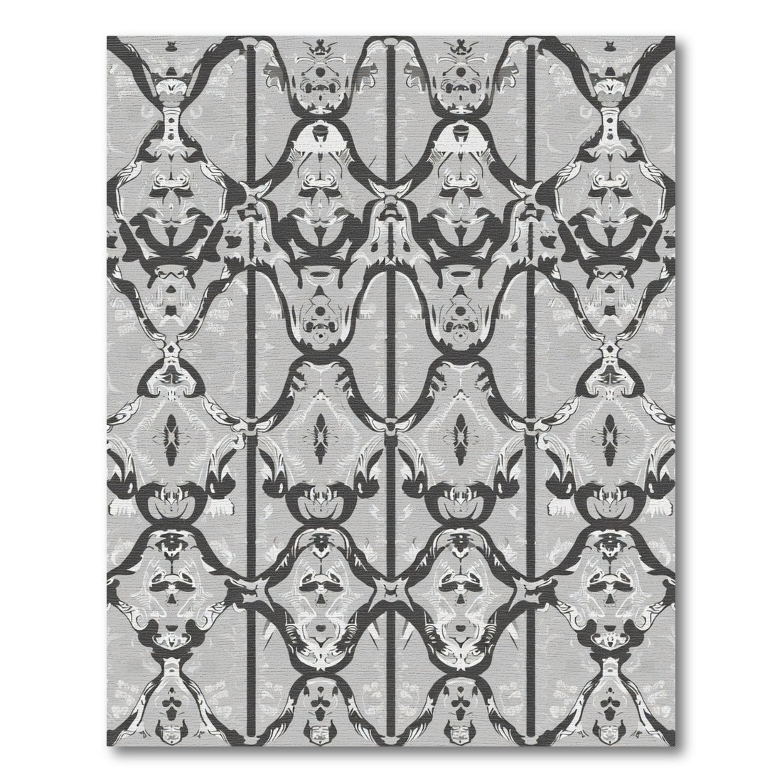 Monochromatic Abstract Scroll Savanna Rug