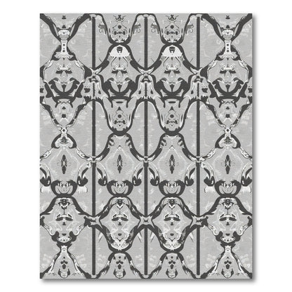 Monochromatic Abstract Scroll Savanna Rug