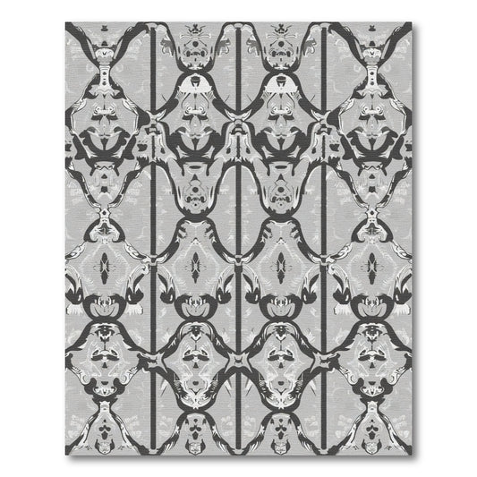 Monochromatic Abstract Scroll Savanna Rug