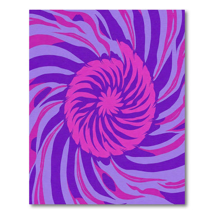 Vibrant Pink Purple Swirl Rug