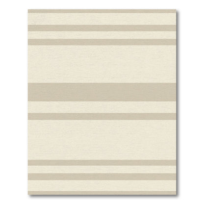 Minimalist Neutral Stripe Horizon Rug