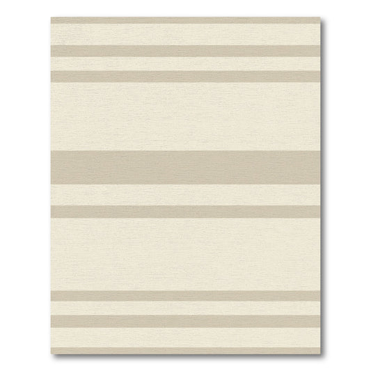 Minimalist Neutral Stripe Horizon Rug
