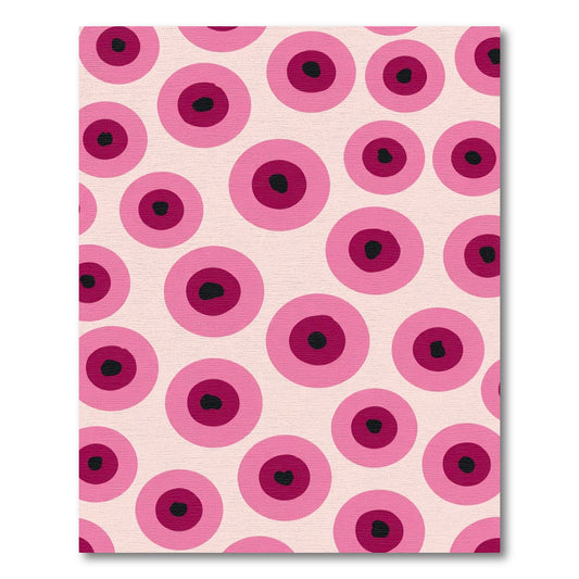 Pink Cherry Blossom Dot Rug