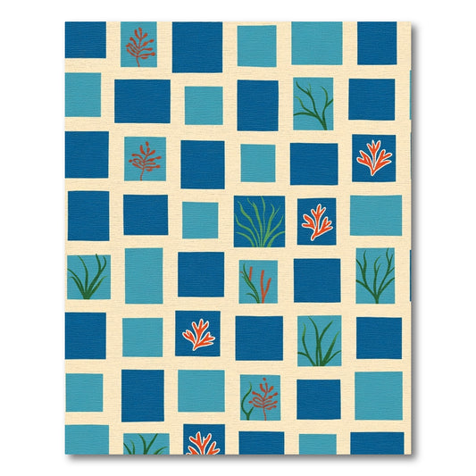 Oceanic Coral Square Art Rug