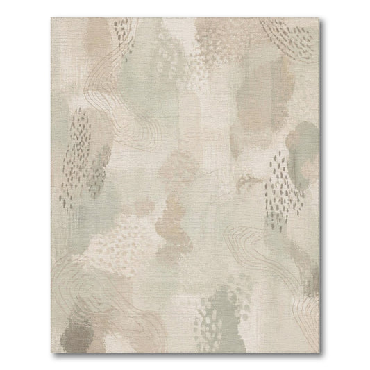 Abstract Area Beige Abstract Washable Area Rug
