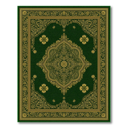 Green Gold Ornate Persian Area Rug