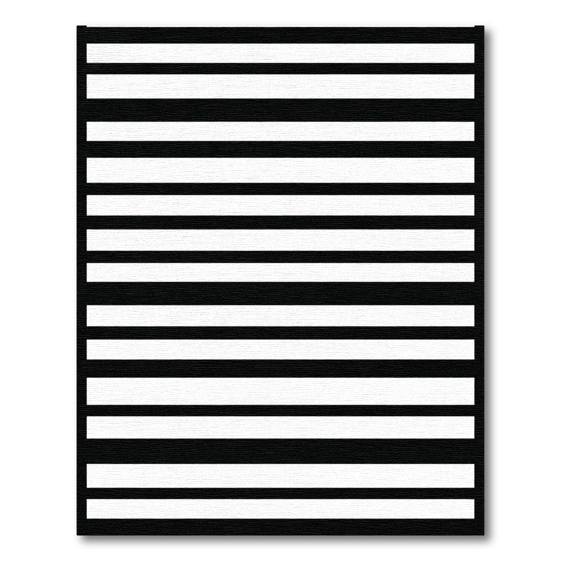 Bold Black and White Stripe Area Rug