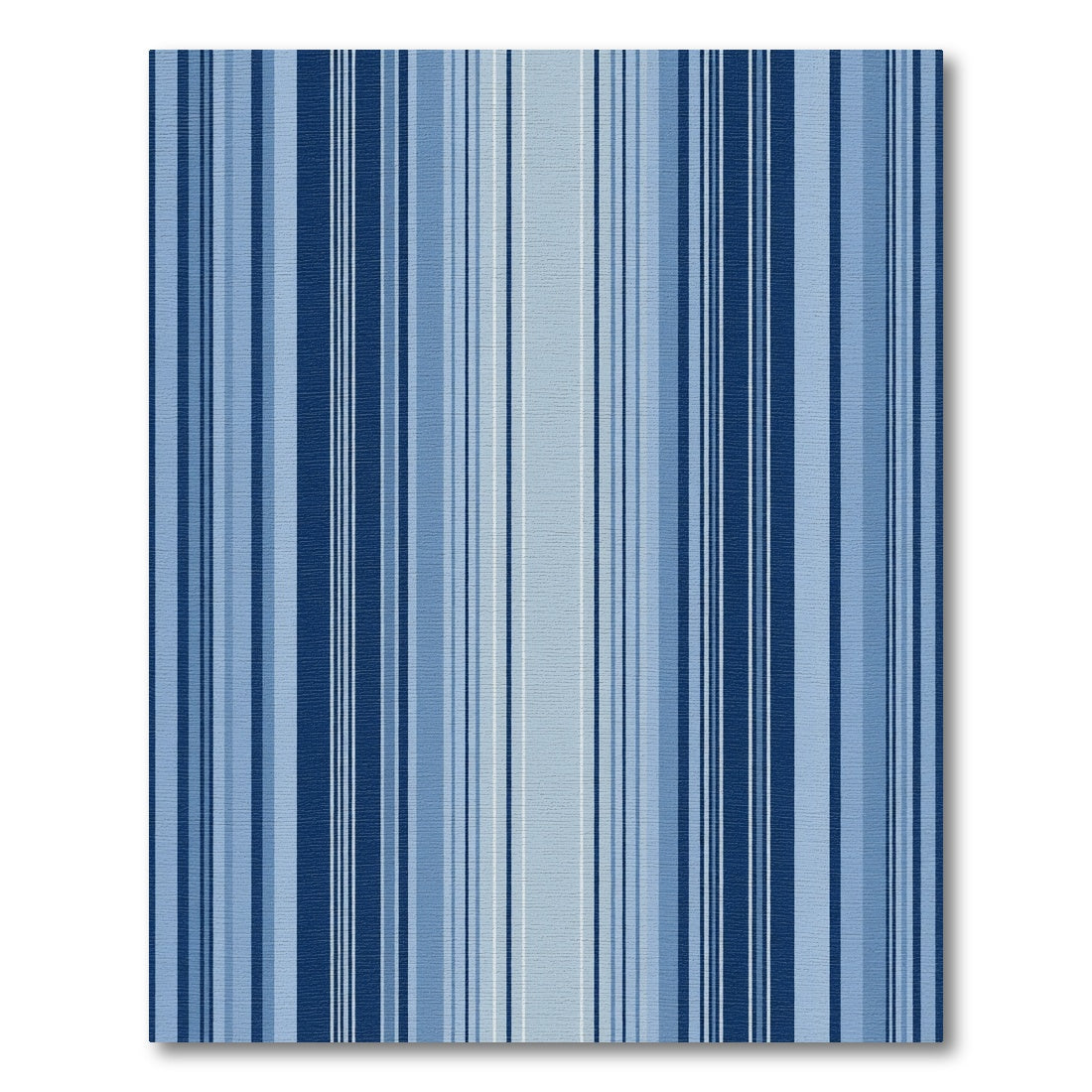 Deep Blue Tonal Stripes Rug