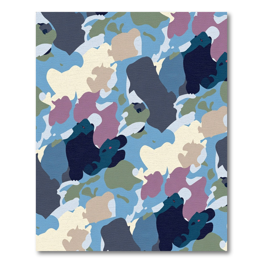 Arctic Camouflage Abstract Bear Rug